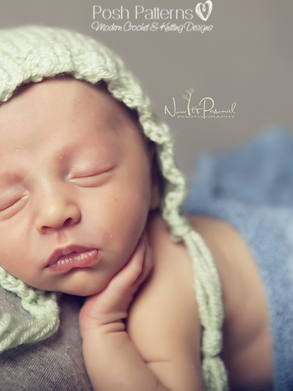 vintage baby bonnet knitting pattern