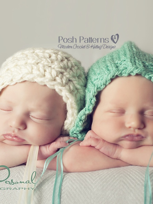 easy crochet baby bonnet pattern