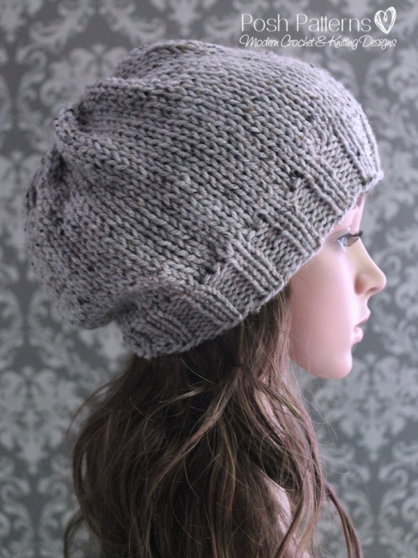 slouchy hat knitting pattern