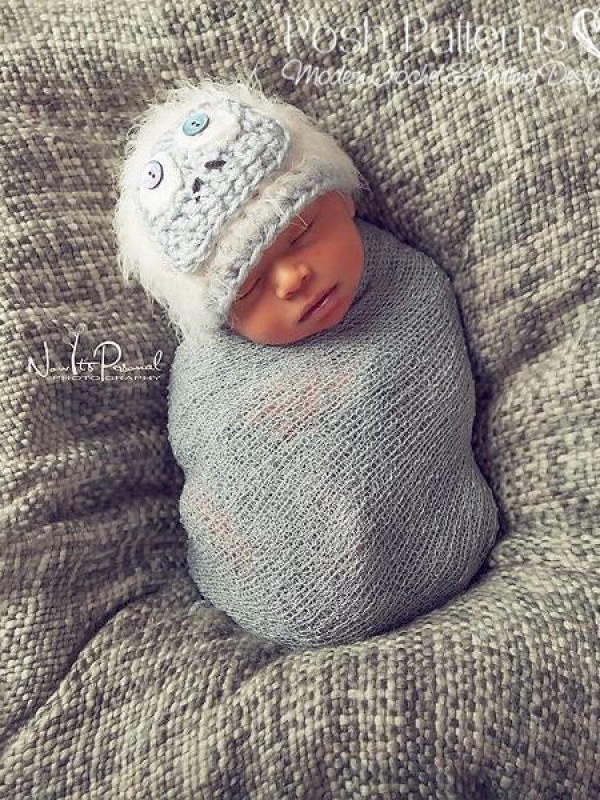 baby abominable snowman hat pattern