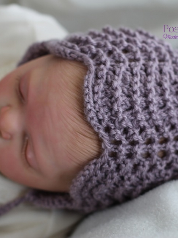 lacy bonnet knitting pattern