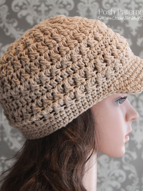 newsboy hat crochet pattern