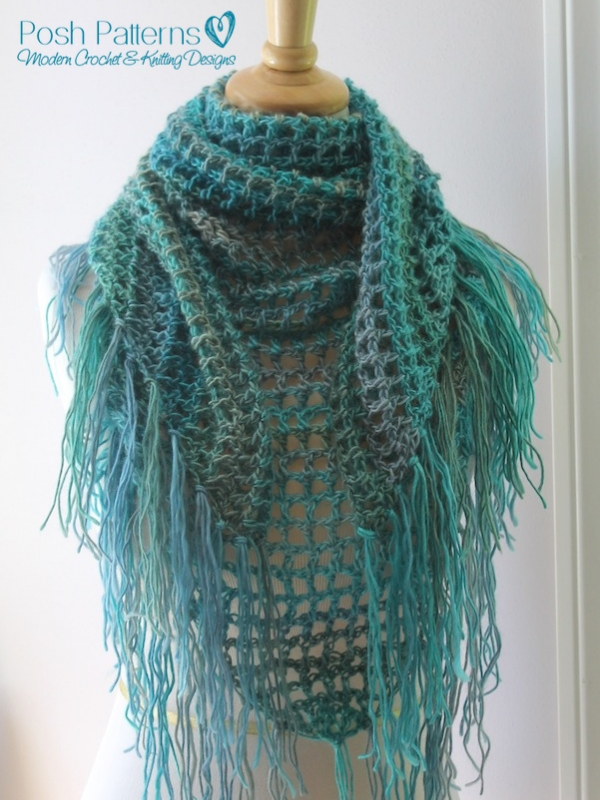 beginner shawl crochet pattern