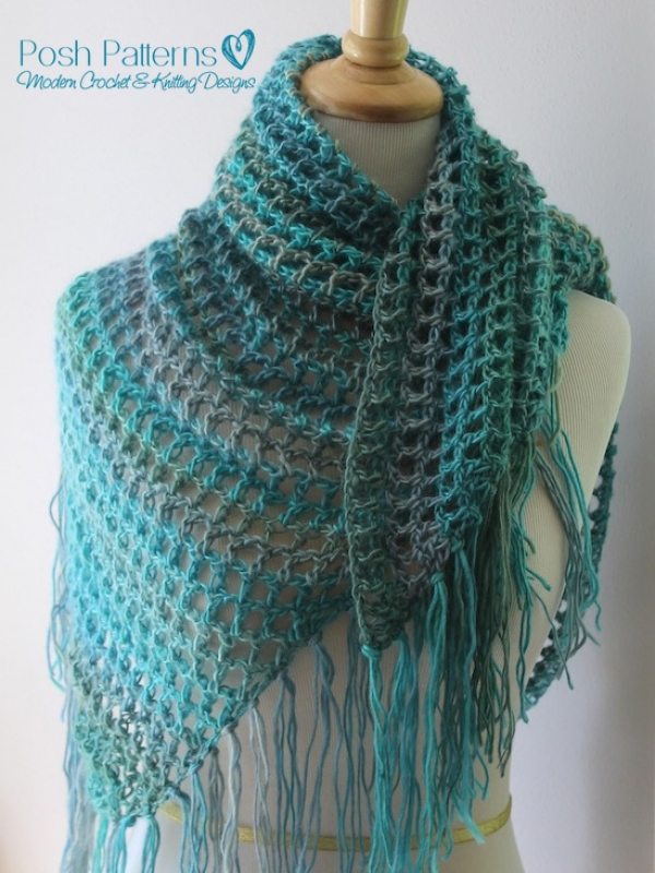 triangle scarf crochet pattern