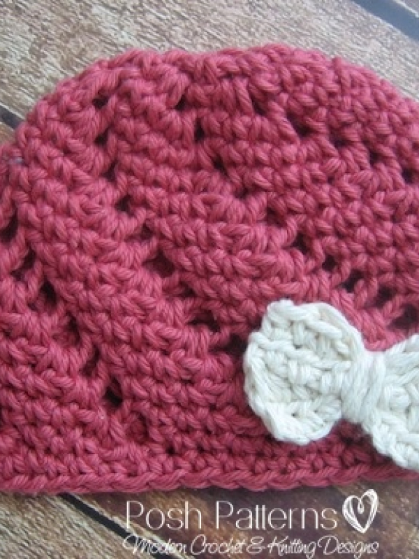 lace hat crochet pattern
