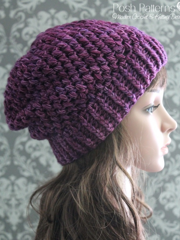 crochet pattern slouchy hat