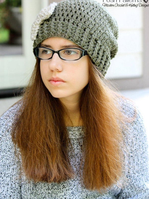 slouchy hat crochet pattern