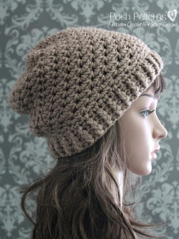 slouchy hat crochet pattern