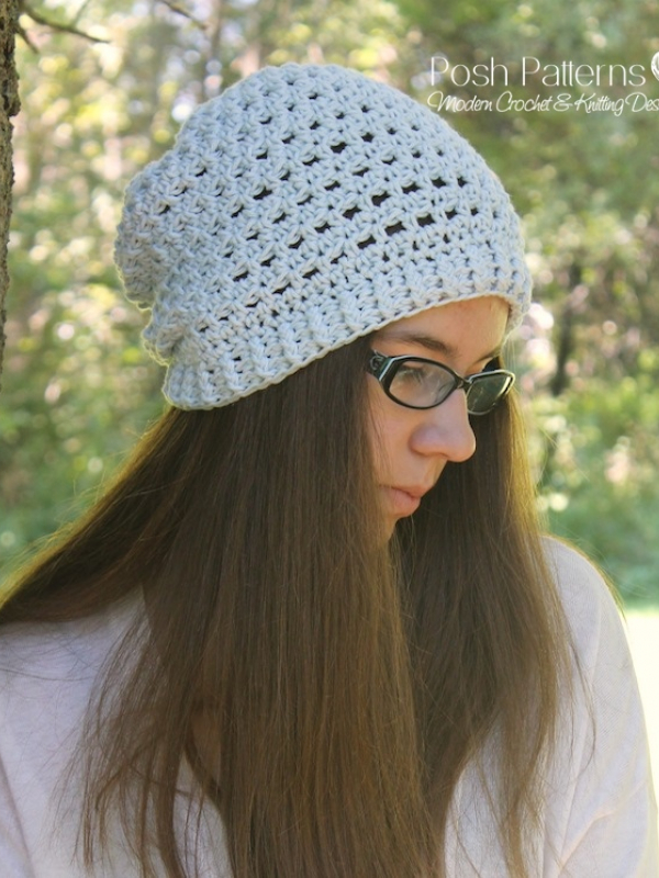 slouchy hat crochet pattern