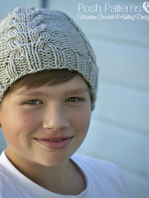 knit cable hat pattern