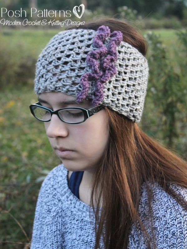 ruffle headband crochet pattern