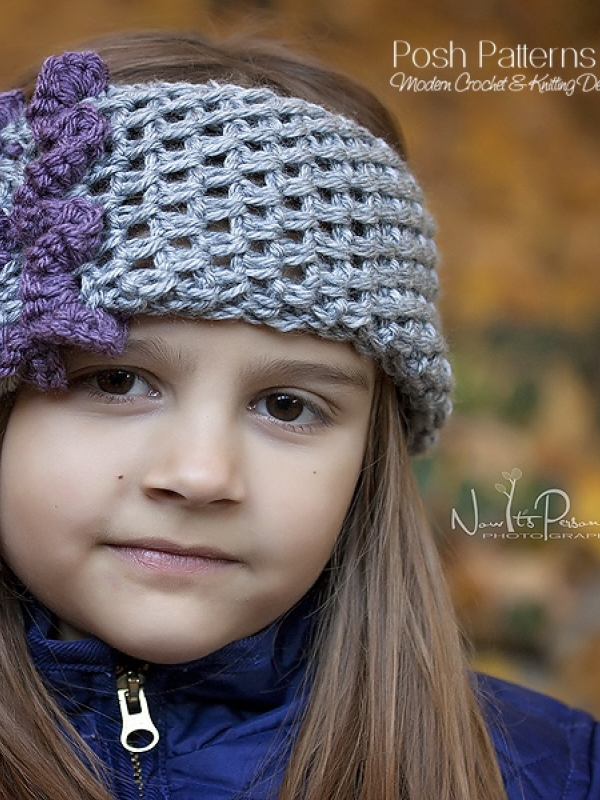 crochet pattern headband cowl