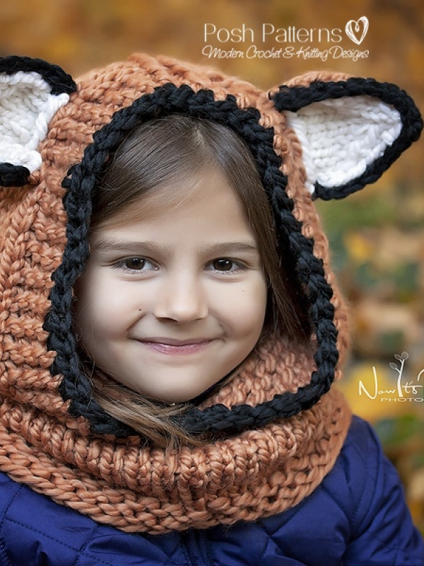 knit hooded cowl pattern