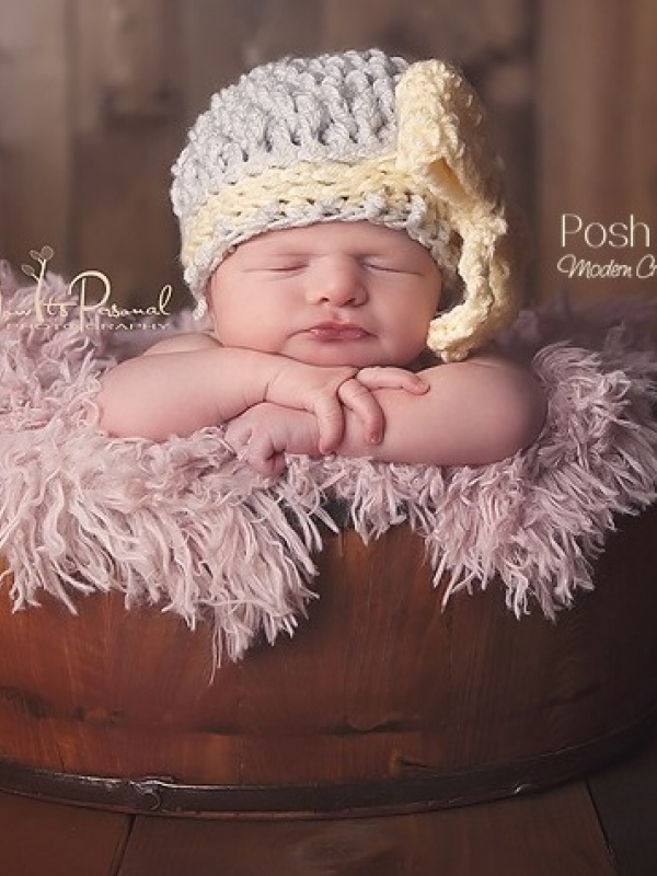 crochet hat and bow pattern