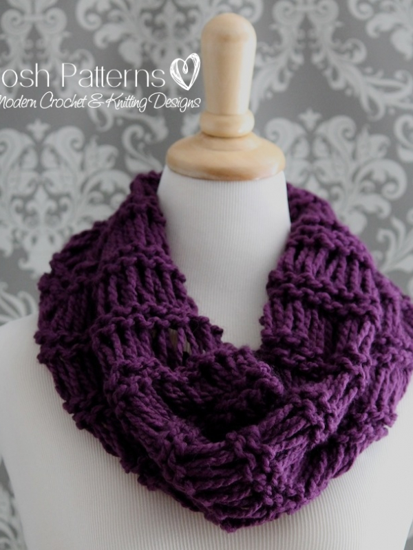 drop stitch cowl knitting pattern