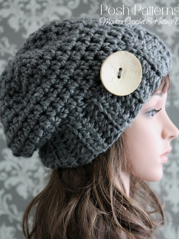 slouchy hat crochet pattern