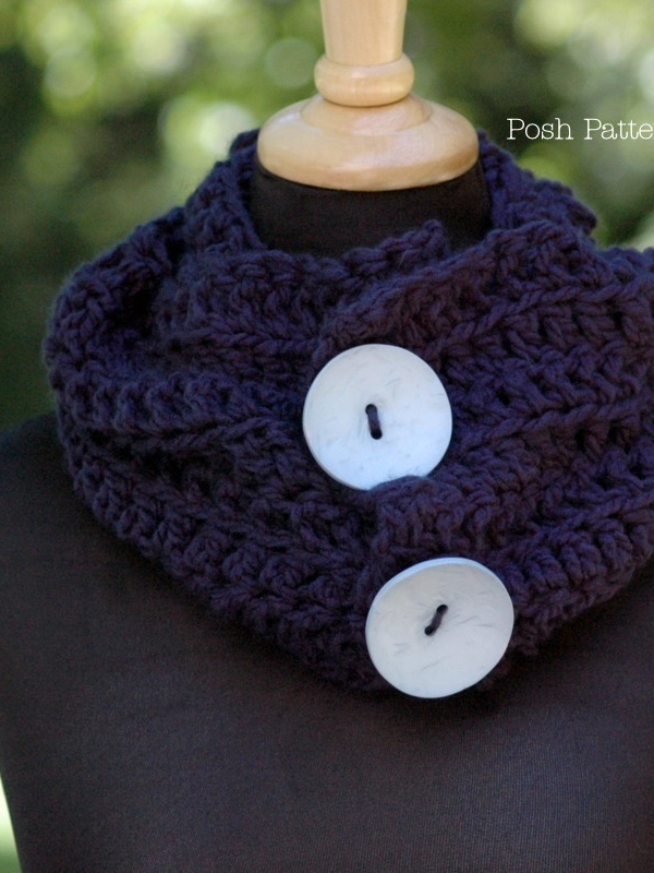 easy crochet pattern cowl scarf ladies fashion