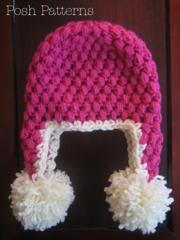crochet earflap hat pattern