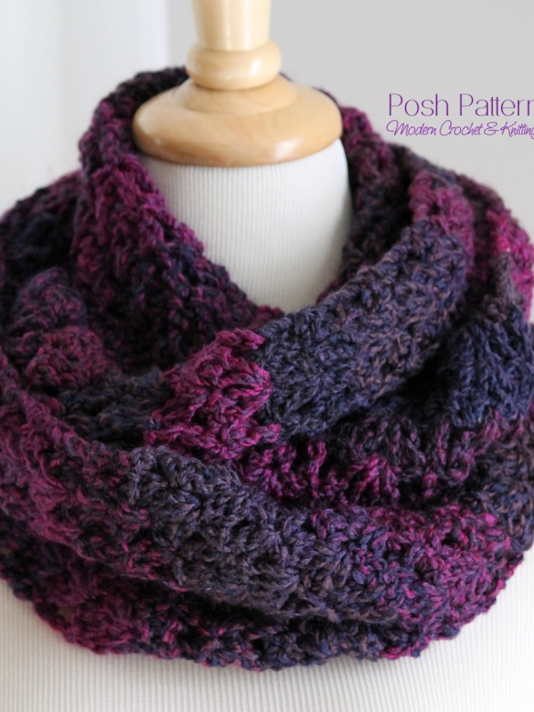 crochet infinity scarf pattern