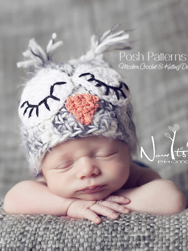 crochet owl hat pattern