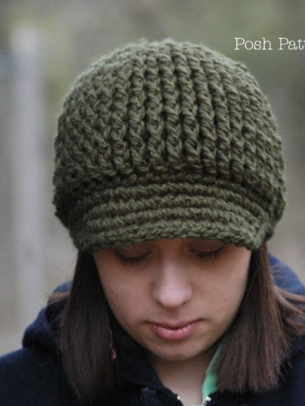 crochet hat pattern newsboy hat visor hat newsgirl hat