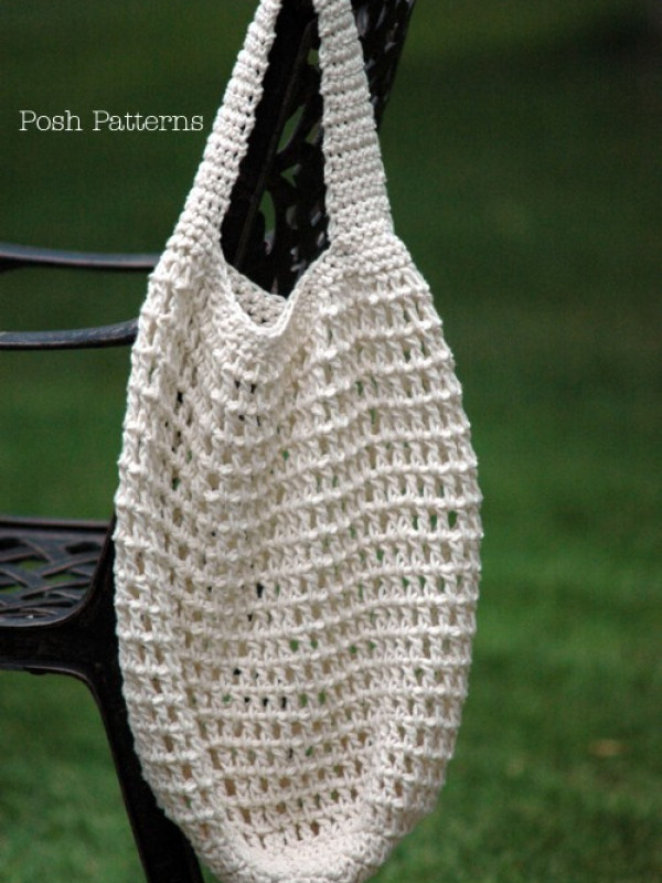 easy crochet pattern market shopping bag