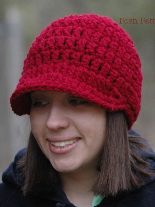 newsboy hat crochet pattern baby to adult sizes