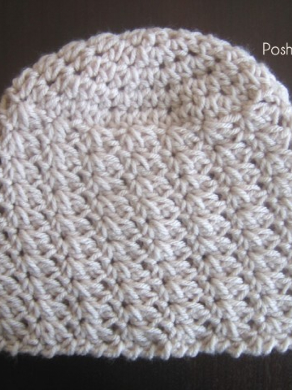 lacy shells crochet hat pattern