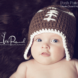 easy football hat crochet pattern