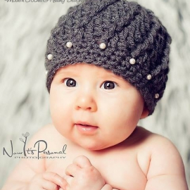 Crochet Hat Pattern Pretty Girl Beanie Newborn to Adult elegant crochet pattern girl hat
