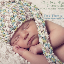 baby long tail hat crochet pattern