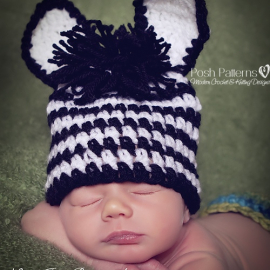 crochet zebra hat pattern