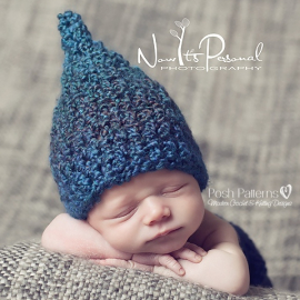 crochet pattern baby gnome hat