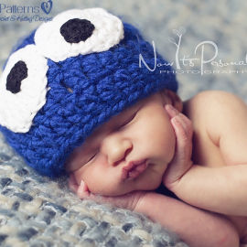 Crochet Hat Pattern Monster Beanie cookie monster hat crochet pattern