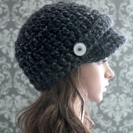 easy newsboy hat crochet pattern