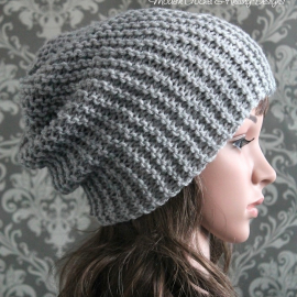 easy knit slouchy hat