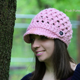 crochet newsboy hat pattern