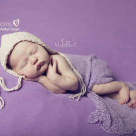 Knitting Pattern Seed Stitch Bonnet Pixie Hat baby bonnet pixie hat knitting pattern