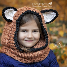 knit hooded cowl pattern