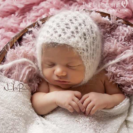 Lace Mohair Bonnet Knitting Pattern lace bonnet knitting pattern