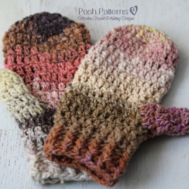 crochet mitten pattern