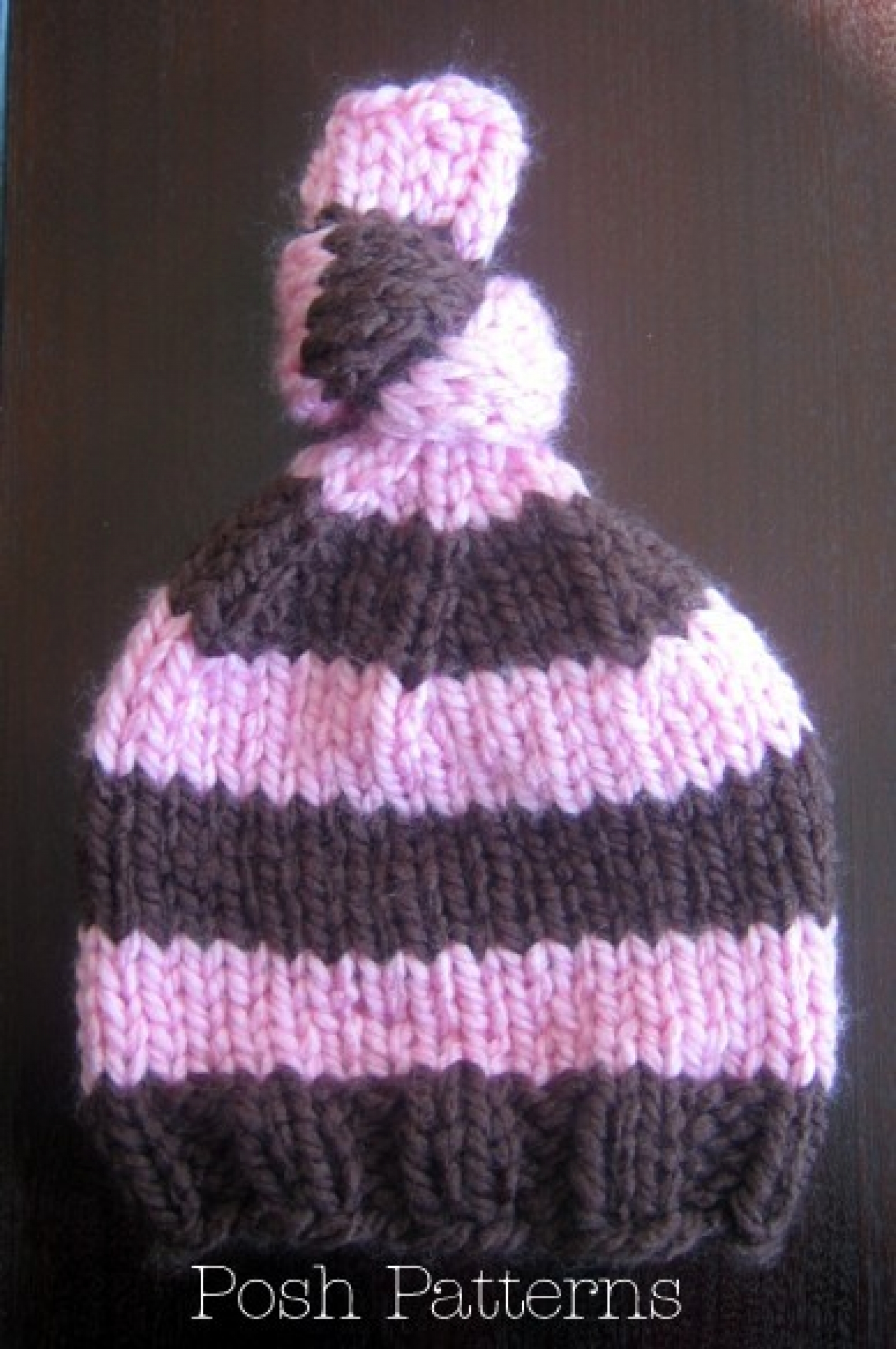 Knitting Pattern Top Knot Hat | Knit Hat Pattern