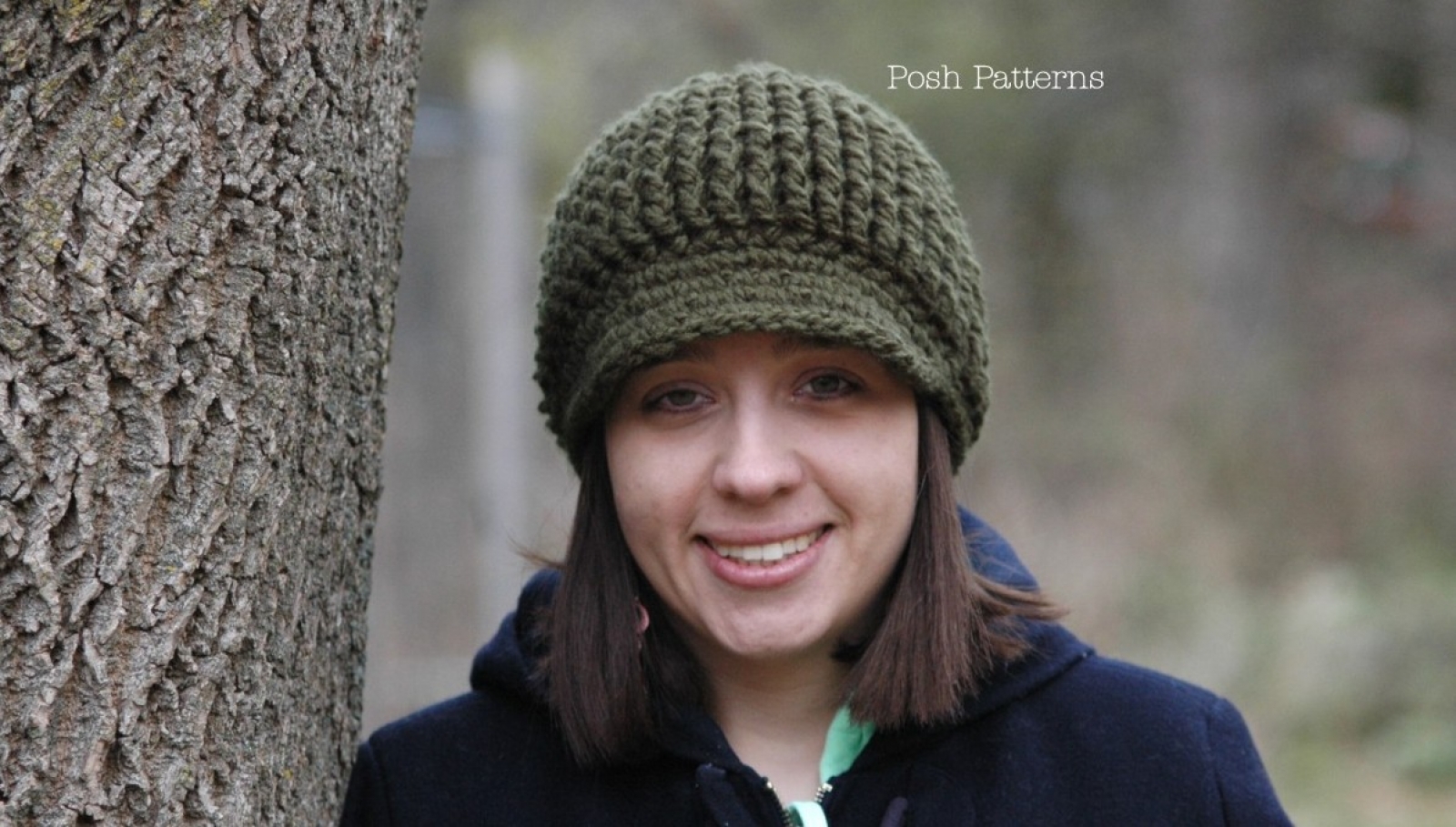 crochet visor hat