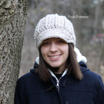 Crochet Newsboy Hat Pattern | Crochet Hat Pattern