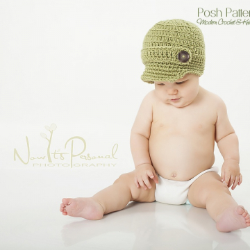 Crochet Newsboy Hat Pattern | Visor Hat Crochet Pattern