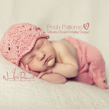 Lace Hat Knitting Pattern | Girls Knit Hat Pattern