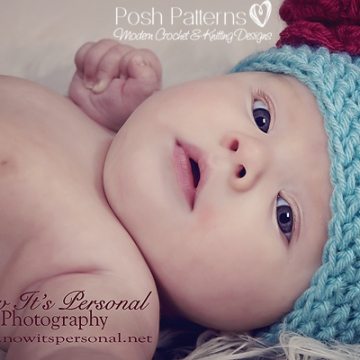 Crochet Pattern Herringbone Beanie Hat