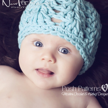Crochet Pattern | Feather Stitch Crochet Hat Pattern