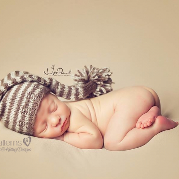 Stocking Hat Knitting Pattern - Long Tail Hat