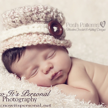 Crochet Baby Hat Pattern | Little Lady Hat | 3 Sizes